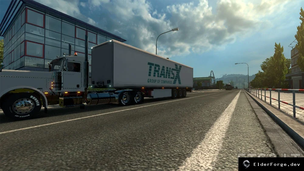 Обложка мода: Transx Trailer – новый прицеп для Euro Truck Simulator 2 (ETS2)