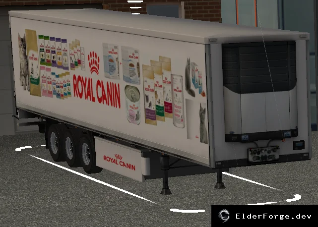 Обложка мода: Трассовый прицеп Royal Canin для Euro Truck Simulator 2 – новый объект в трафике