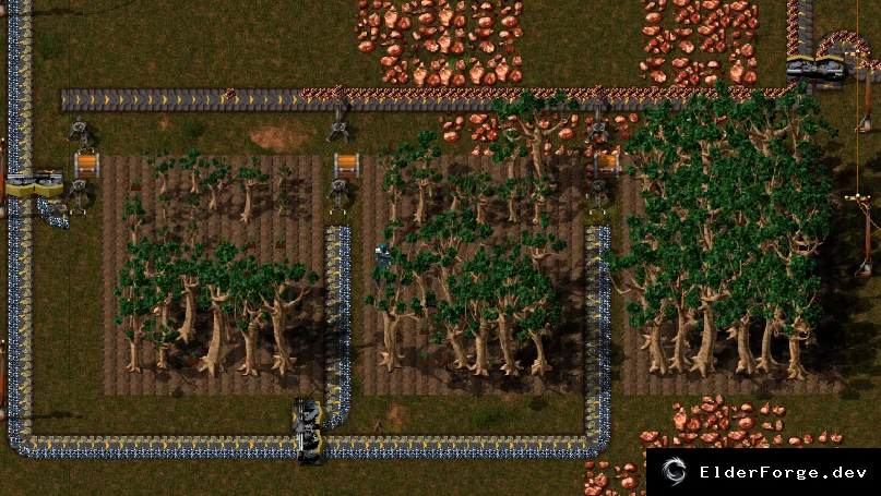 Обложка мода: Treefarm – автоматические фермы деревьев и органический пластик для Factorio