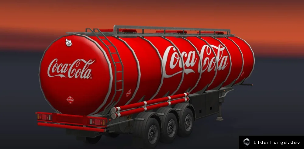 Обложка мода: Трейлер COCA Cola для Euro Truck Simulator 2 – автономный, включён в трафик