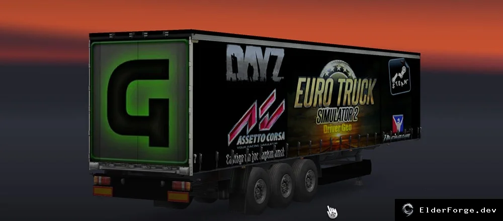 Обложка мода: Трейлер «Драйвер Гео» – новый прицеп для Euro Truck Simulator 2