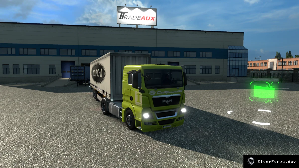 Обложка мода: Трейлер Horse для Euro Truck Simulator 2 – автономный транспорт в трафике