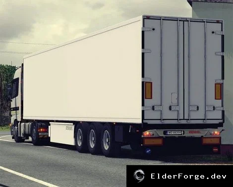Обложка мода: Трейлер Kogel для Euro Truck Simulator 2 – качественные текстуры (ETS2 1.24)