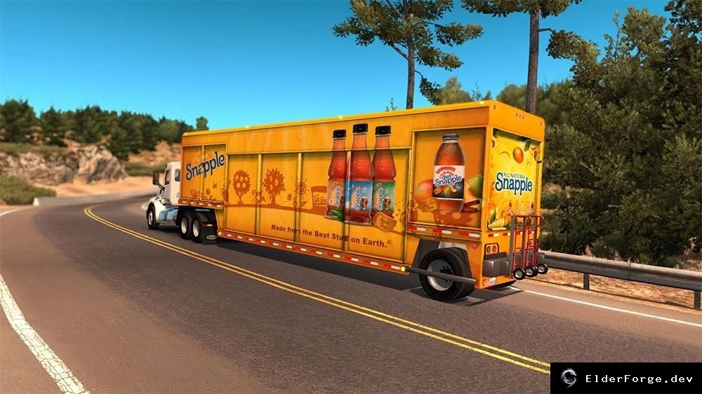 Обложка мода: Трейлер с напитками из 18 Wheels of Steel – прицеп «Термос» для Euro Truck Simulator 2