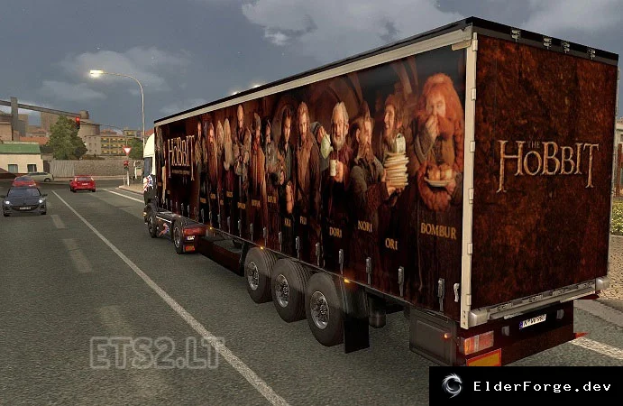 Обложка мода: Трейлер «The Hobbit» для Euro Truck Simulator 2 – автономный в трафике