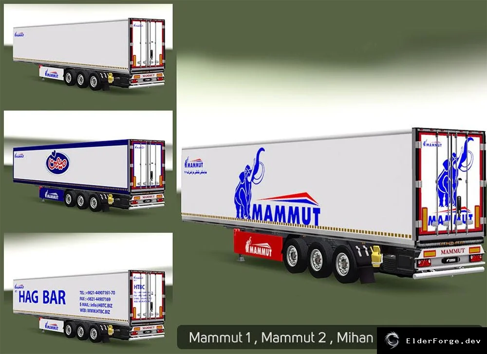 Обложка мода: Трейлеры Mammut для Euro Truck Simulator 2 – 5 новых Cool Liner