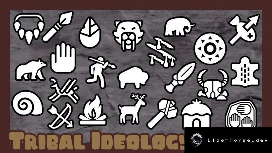 Tribal Ideology Icons – 50 уникальных иконок для племенных идеологий в RimWorld