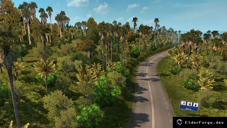 Обложка мода: Tropical Environment v3.7 – тропический климат для Euro Truck Simulator 2