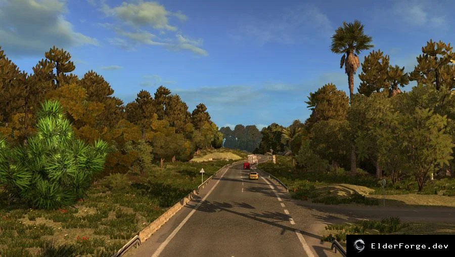 Обложка мода: Тропическая растительность v3.3 для Euro Truck Simulator 2 (ETS2) – карта 1.25.x