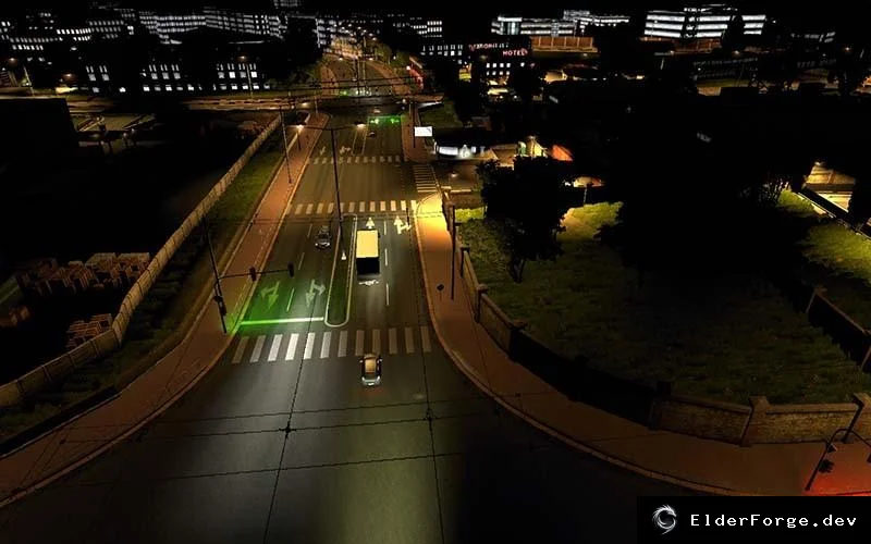 Обложка мода: True AI Lights v5.1 – улучшенные световые эффекты AI в Euro Truck Simulator 2