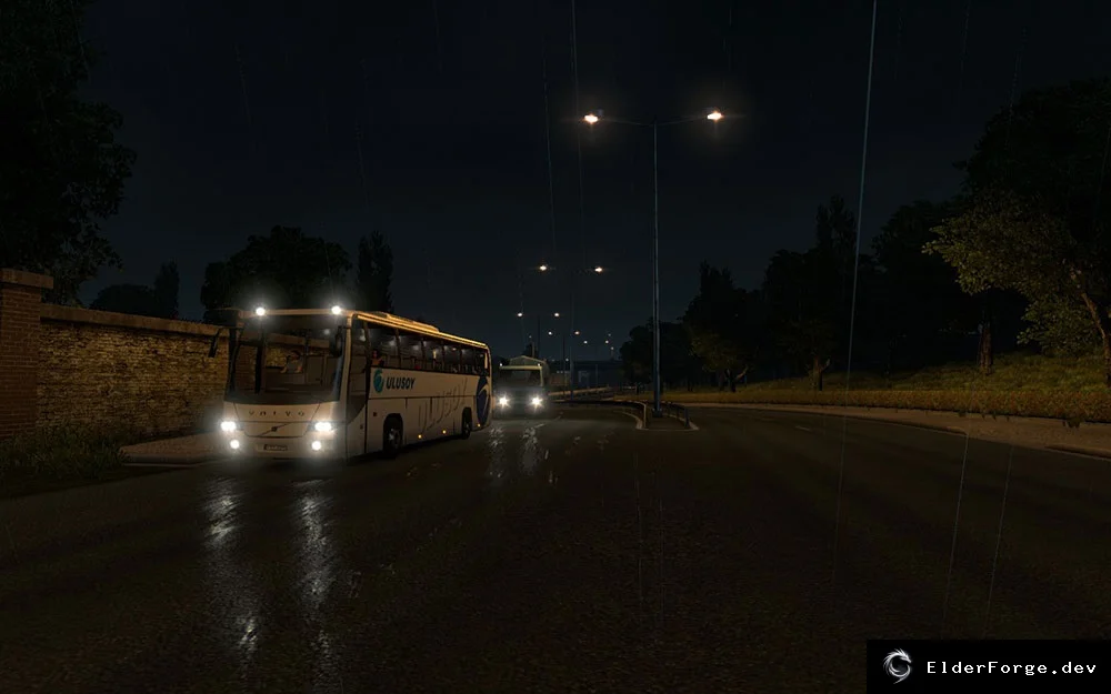 Обложка мода: True AI Lights v6.3 – Реалистичное освещение в Euro Truck Simulator 2