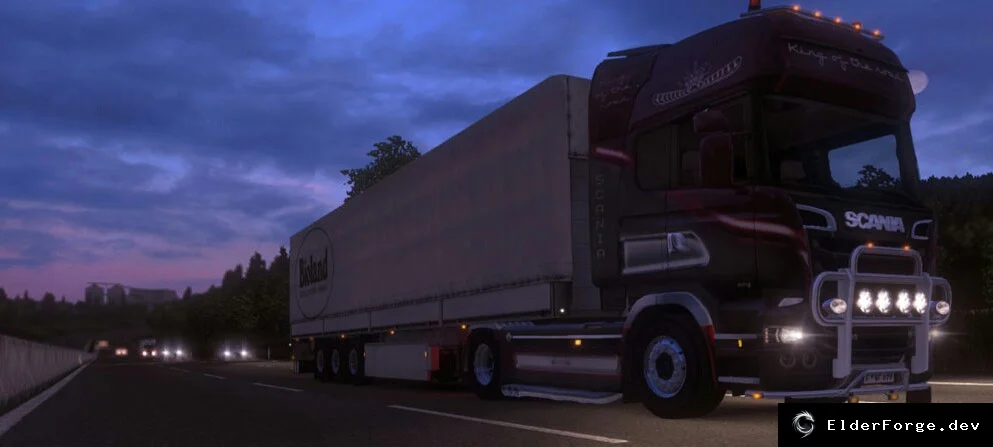 Обложка мода: True Lights AI v6.1 – улучшенный свет трафика для Euro Truck Simulator 2