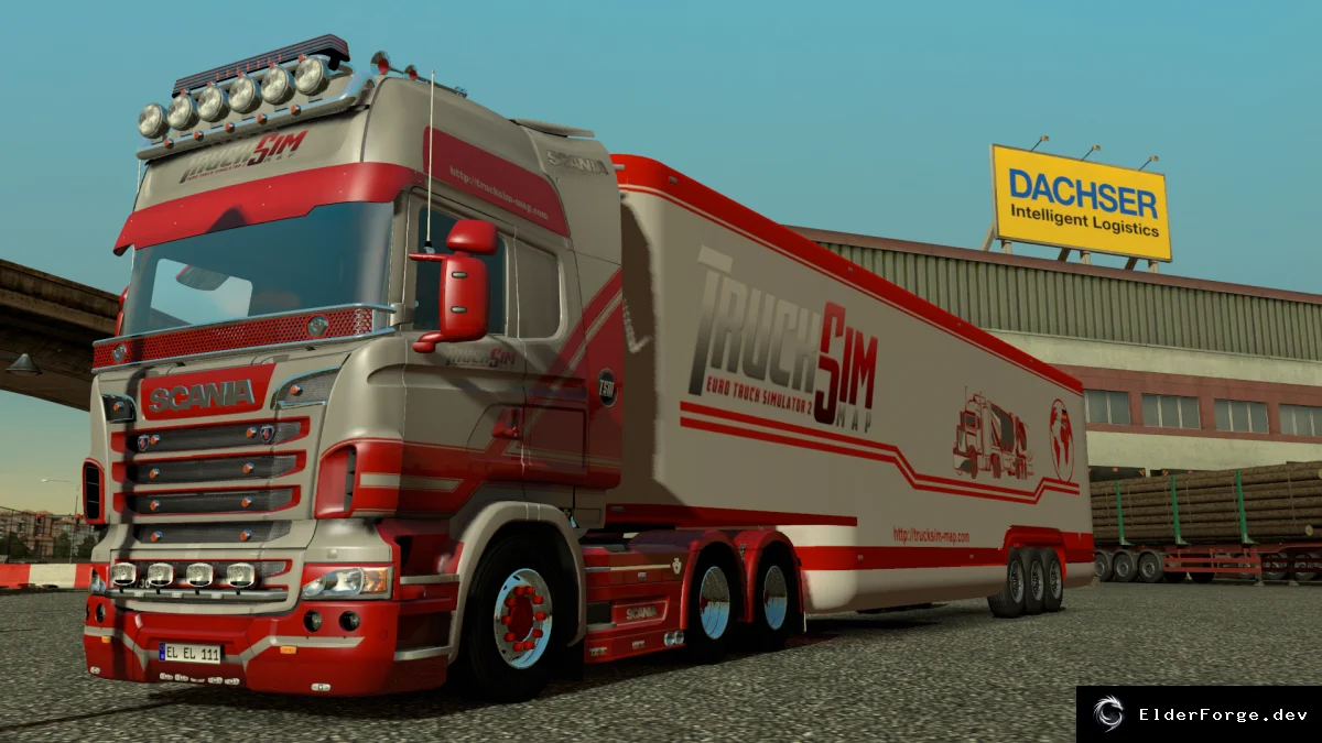 Обложка мода: TSM Trailer Aero Dynamic – аэродинамический рефрижератор для ETS2 1.25.x