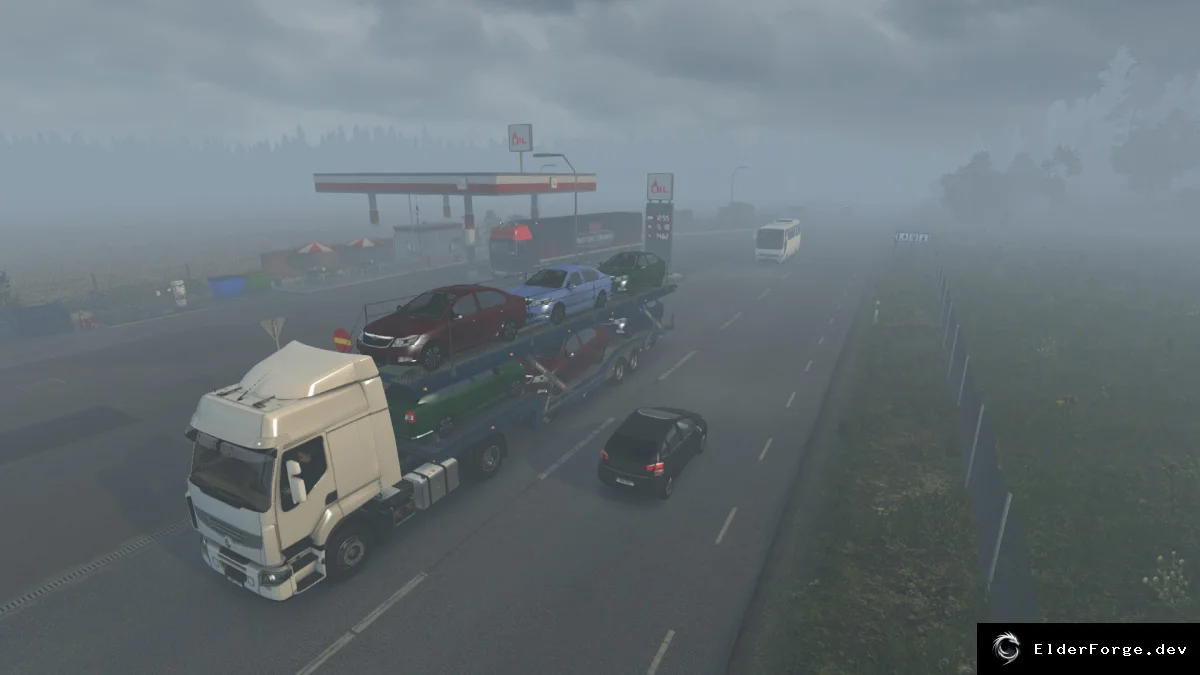 Обложка мода: Туманная погода в Euro Truck Simulator 2 – мод для ETS2 1.35.x