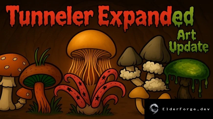 Tunneler Expanded – новые грибы и оборудование для подземных колоний RimWorld