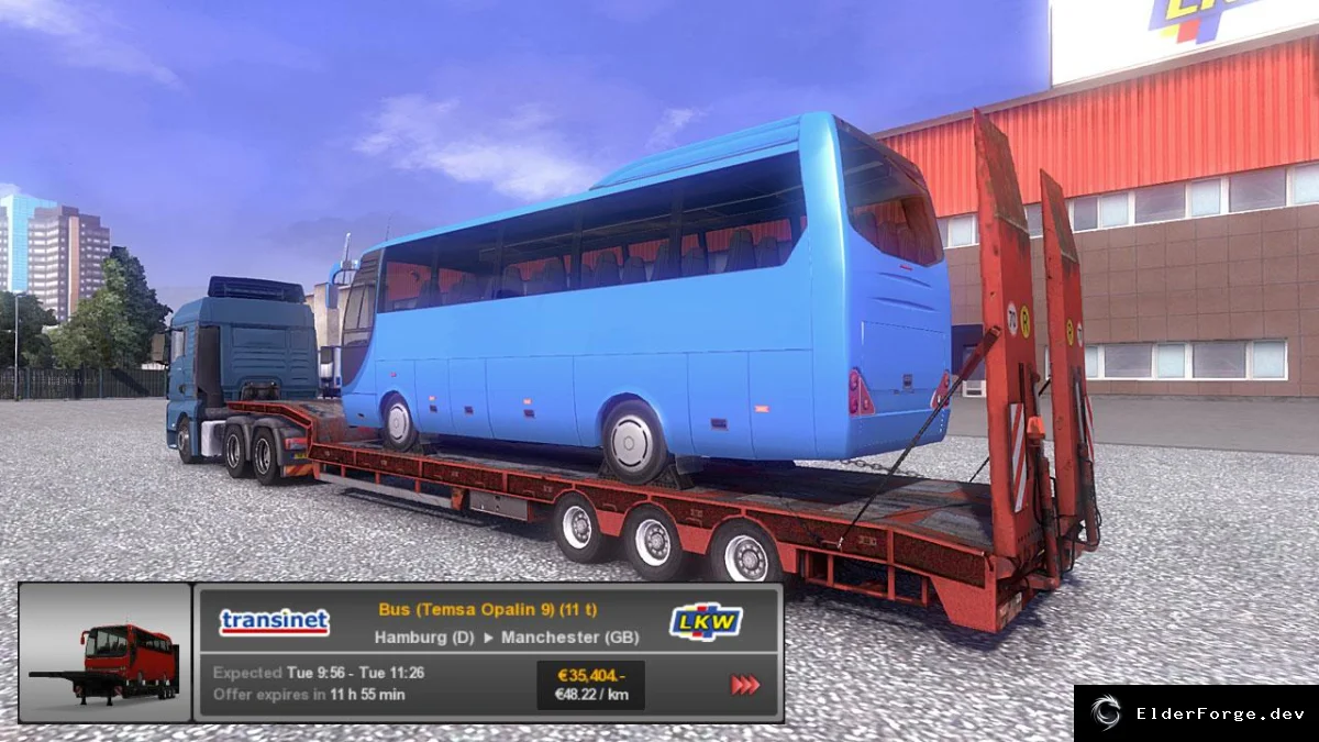 Обложка мода: Two Buses и Steel Coil Trailers – новые прицепы для Euro Truck Simulator 2