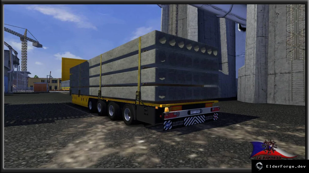 Обложка мода: TZ Panel Transport Trailer – новые грузы для Euro Truck Simulator 2