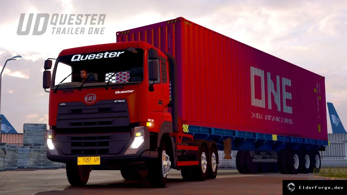 Обложка мода: UD Quester – новый грузовик для Euro Truck Simulator 2 (ETS2)