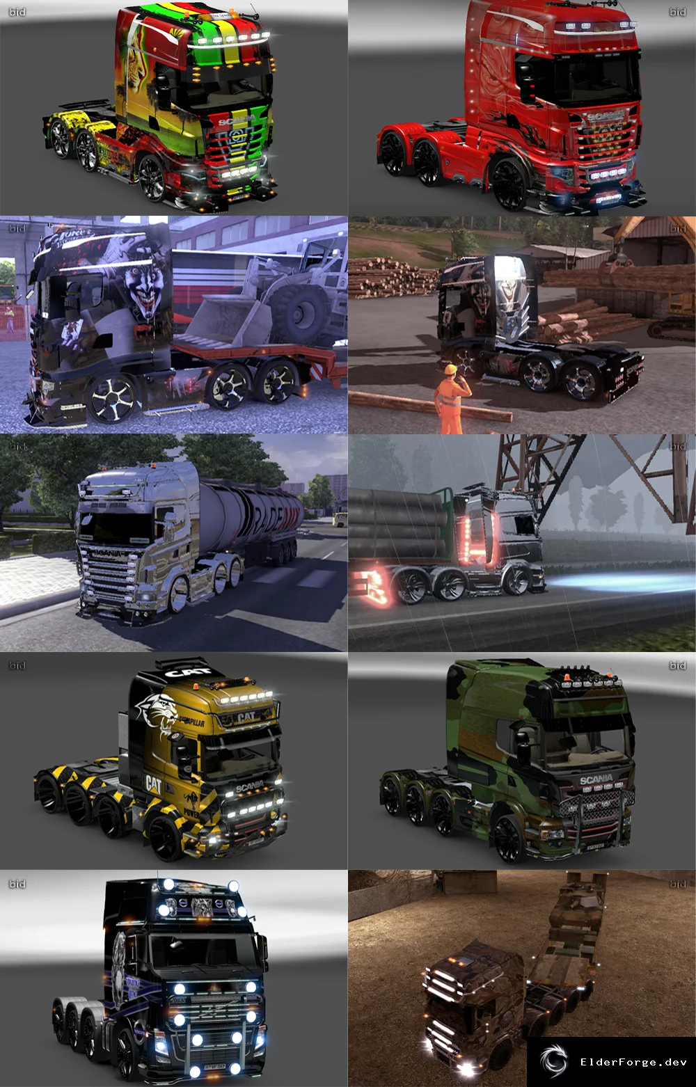 Обложка мода: Ultimate Truck Shop 2013 – огромный набор тюнинга для Euro Truck Simulator 2