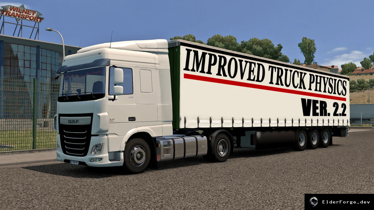 Обложка мода: Улучшенная физика грузовика для Euro Truck Simulator 2 – версия 2.2.1