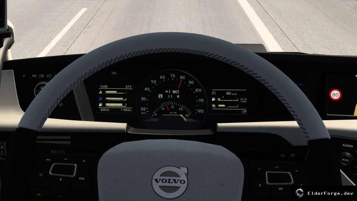 Обложка мода: Улучшенная приборная панель Volvo FH 2012 для Euro Truck Simulator 2