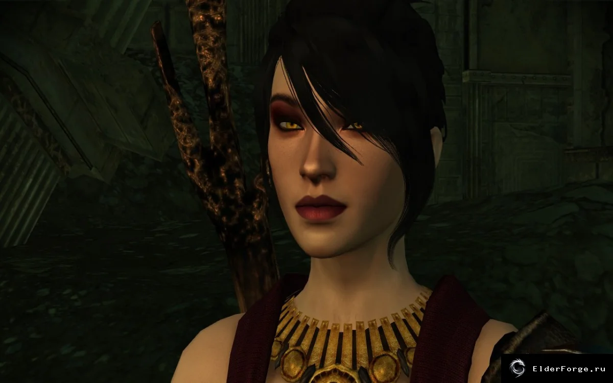 Обложка мода: Улучшенные текстуры мантии и лица Морриган для Dragon Age: Origins