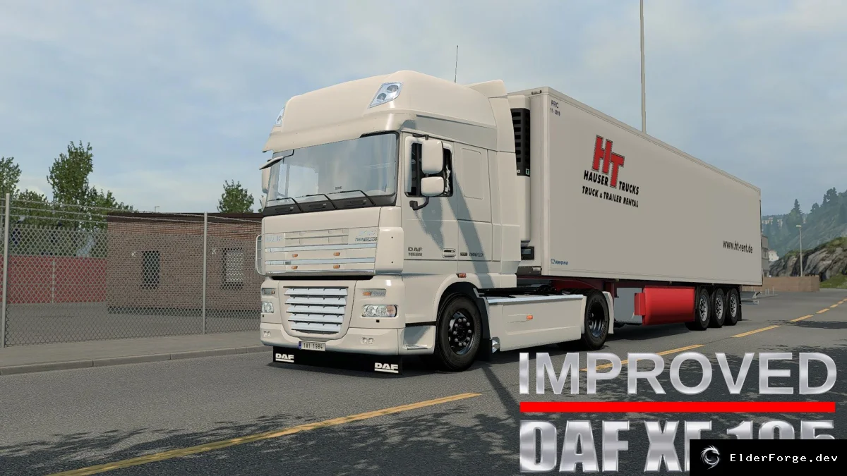Обложка мода: Улучшенный DAF XF 105 для Euro Truck Simulator 2 – HD интерьер и тюнинг 1.4.1