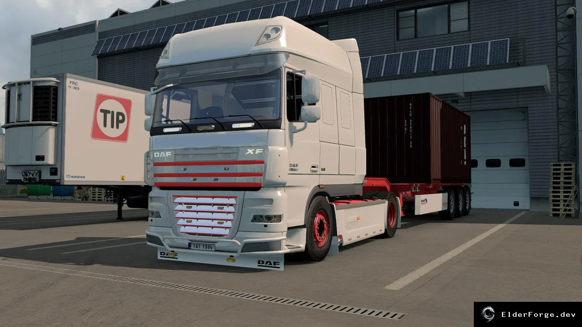 Обложка мода: Улучшенный DAF XF 105 для Euro Truck Simulator 2 – версия 1.4