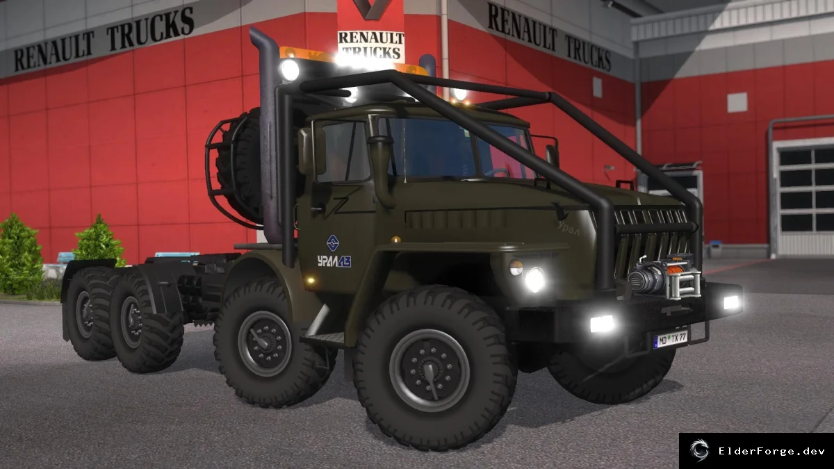 Обложка мода: URAL-43020 V5 – новый грузовик для Euro Truck Simulator 2