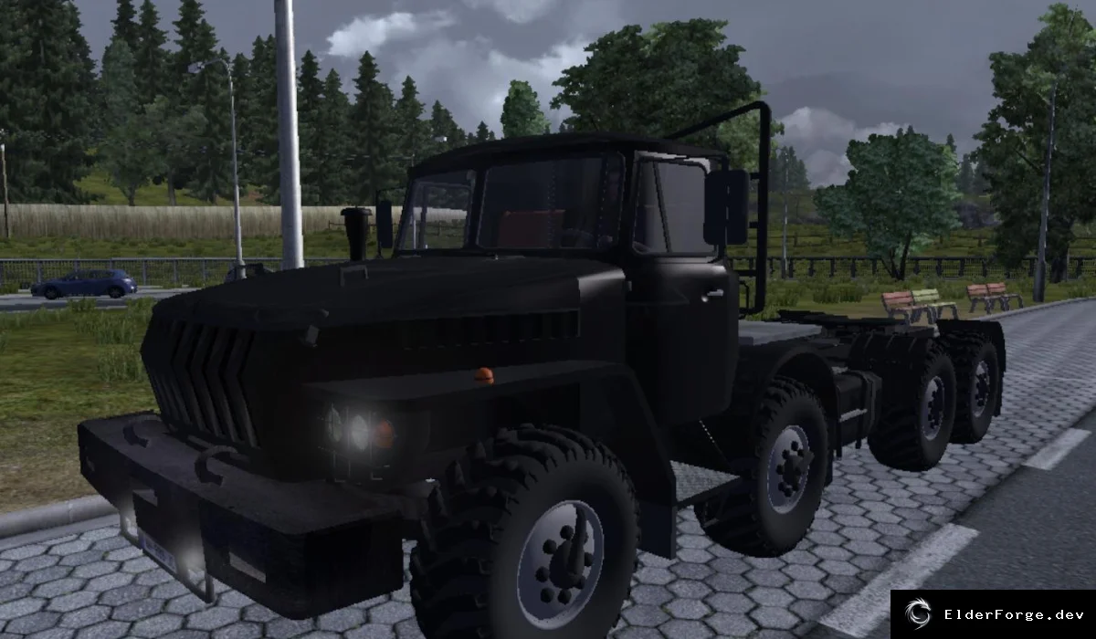 Обложка мода: Ural 43202 – полный пакет: кузов, интерьер, звук для Euro Truck Simulator 2
