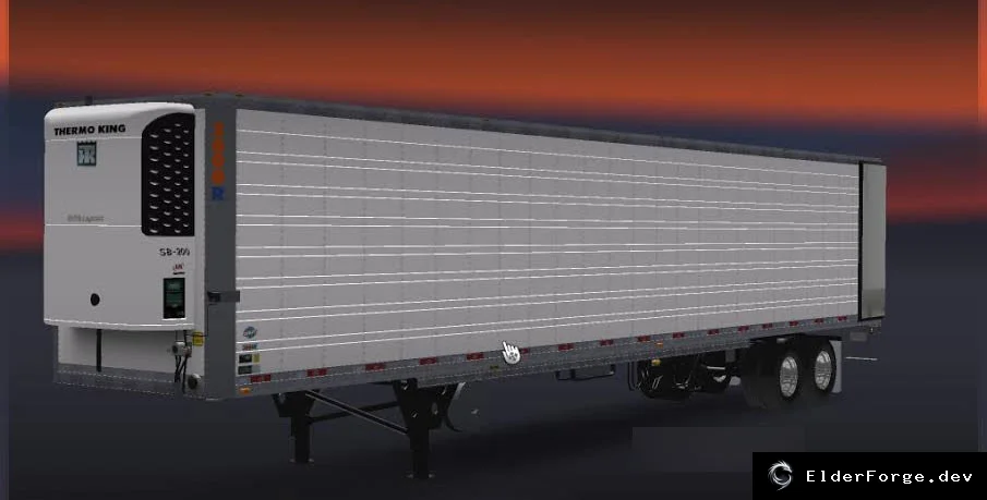Обложка мода: Utility American Trailer – автономный прицеп с грузом для ETS2