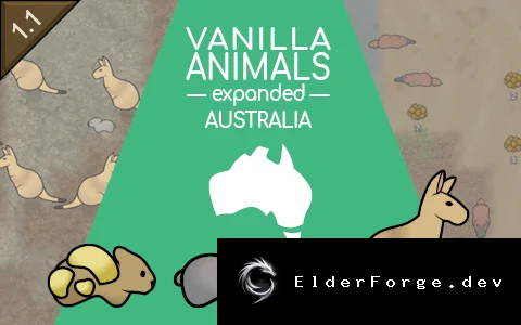 Vanilla Animals Expanded – Австралия: новые коалы, бумбэты, утконосы и кенгуру для RimWorld