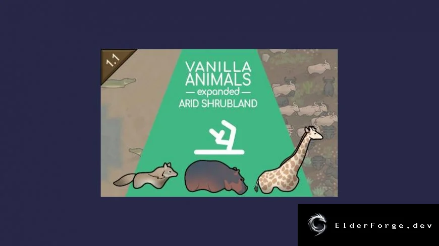 Vanilla Animals Expanded: Новые животные для засушливых биомов RimWorld
