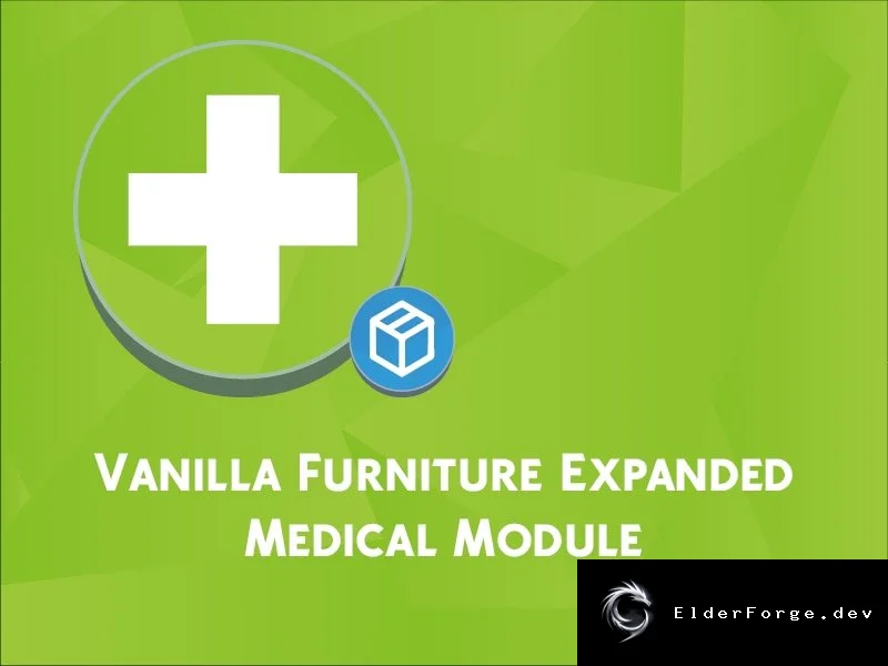 Обложка мода: Vanilla Furniture Expanded: Медицинский мод для RimWorld – новые кровати и оборудование