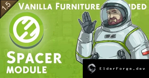 Vanilla Furniture Expanded – Spacer 2: футуристическая мебель для RimWorld