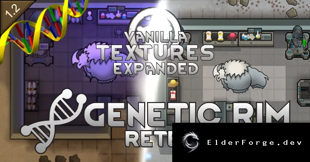 Vanilla Textures Expanded для Genetic Rim – HD‑текстуры в RimWorld