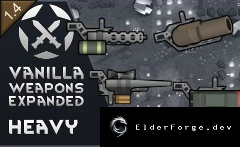 Vanilla Weapons Expanded – Heavy Weapons для RimWorld