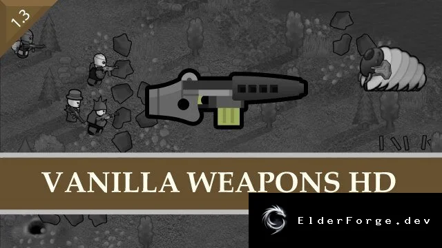 Vanilla Weapons HD для RimWorld – ретекстур в высоком разрешении