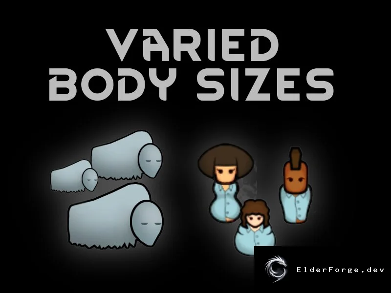 Varied Body Sizes – гибкая настройка размеров колонистов и животных в RimWorld