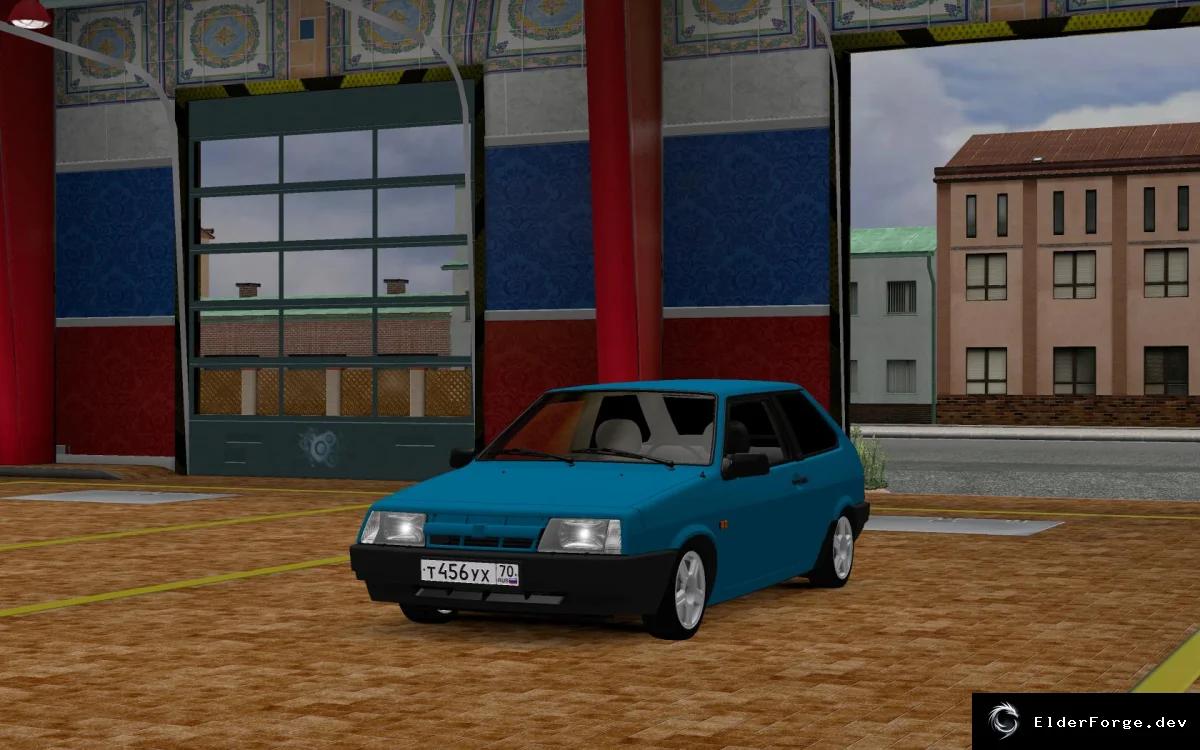 Обложка мода: VAZ 2108 для Euro Truck Simulator 2 – реалистичный тюнинг, HQ текстуры