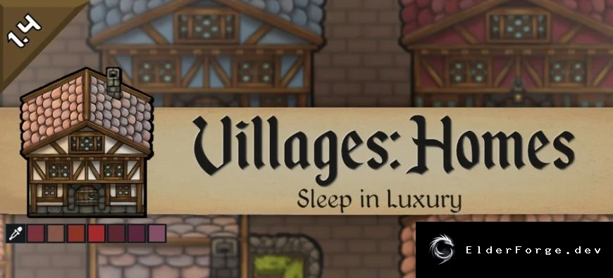 Villages: Homes – средневековые дома для колонии RimWorld