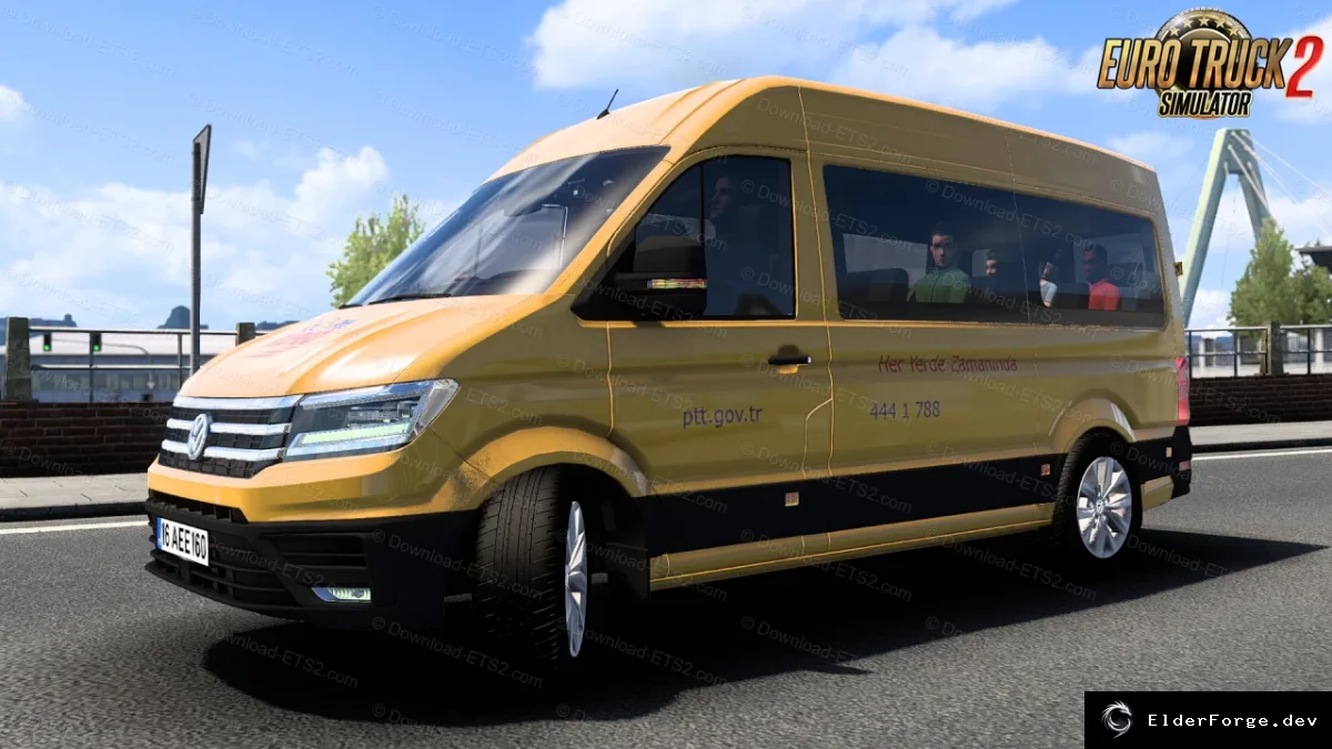 Обложка мода: Volkswagen Crafter MK2 2019 для Euro Truck Simulator 2 – полная комплектация