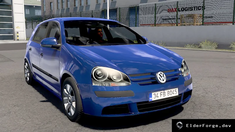 Обложка мода: Volkswagen Golf 5 2008 для Euro Truck Simulator 2 – полная кастомизация