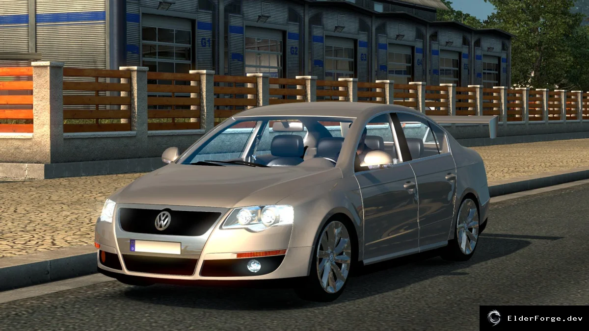 Обложка мода: Volkswagen Passat B6 – новый интерьер для Euro Truck Simulator 2 (v0.2)