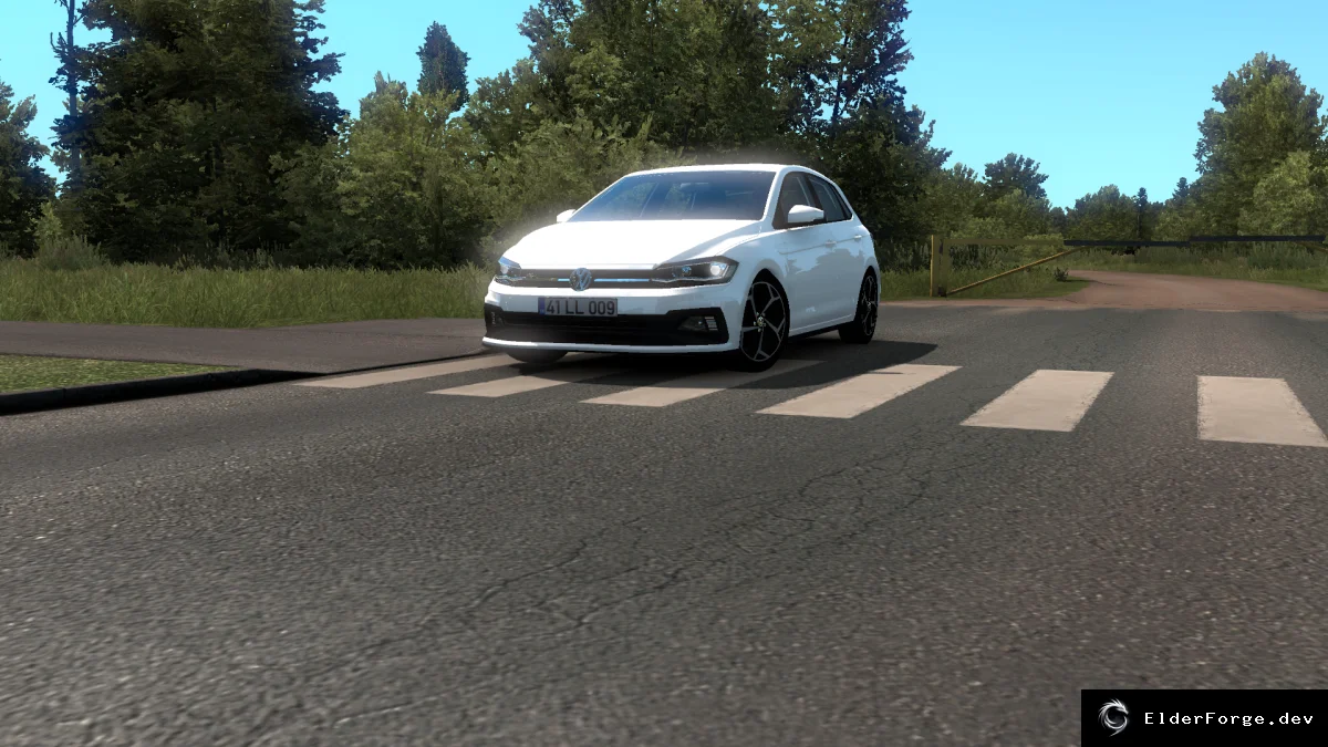 Обложка мода: Volkswagen Polo 2018 (v1.6) – реальный автопарк для Euro Truck Simulator 2