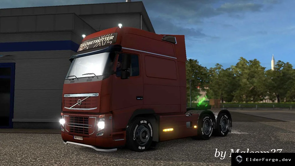 Обложка мода: Volvo 2009 Longline – новые кабины и детали для Euro Truck Simulator 2