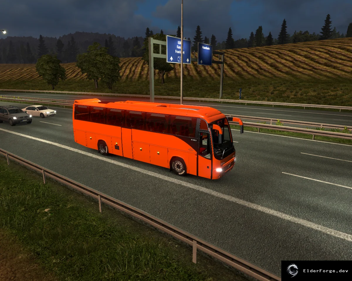 Обложка мода: Volvo B12B TX – автобус для ETS2 с оригинальным салоном и полной настройкой