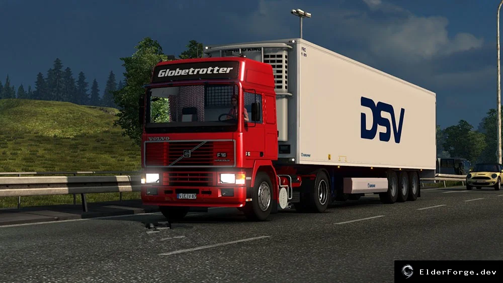 Обложка мода: Volvo F16 – интерьер, звук и тюнинг для Euro Truck Simulator 2