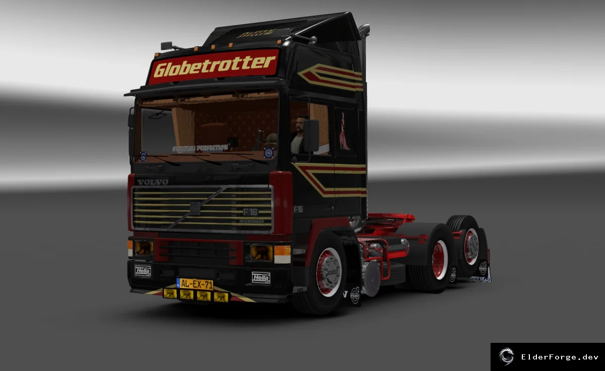 Обложка мода: Volvo F16 – новый салон, звук и комплект колёс для Euro Truck Simulator 2
