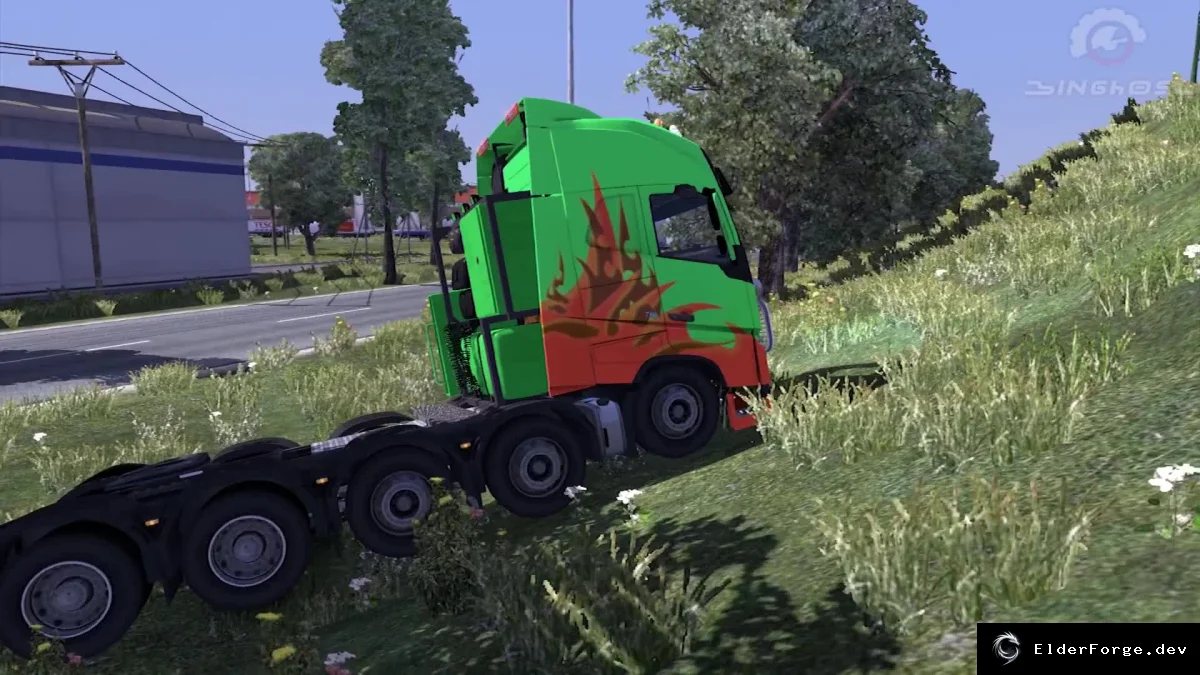 Обложка мода: Volvo FH 2012 (84/104) Ulfers V5 – Тюнинг для тяжёлых грузов в ETS2